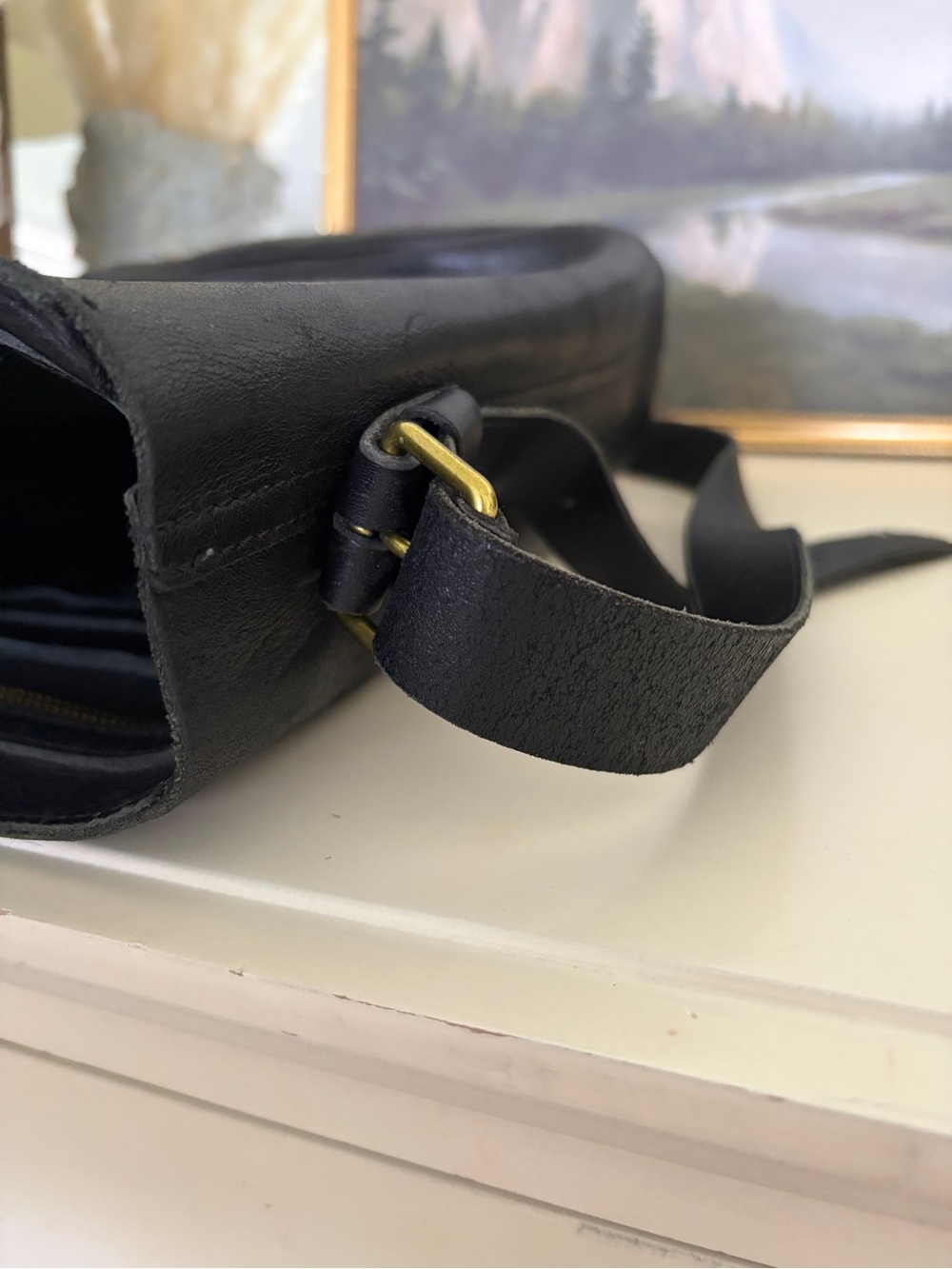 Madewell Transport Leather Shoulder Bucket Bag - Picture 10 of 13